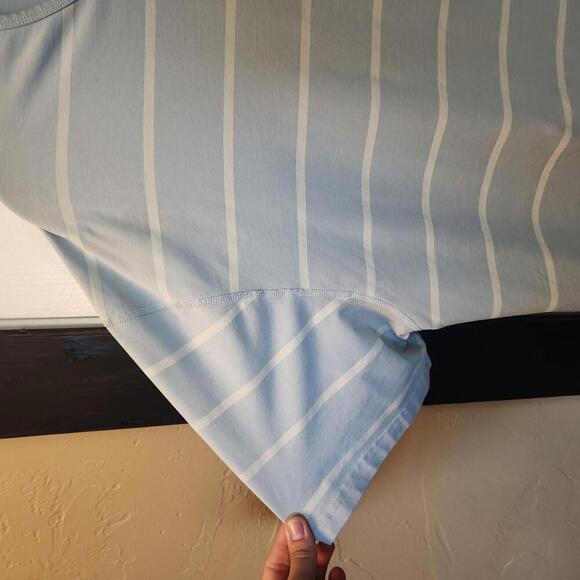 BYLT Menswear Light Blue Striped Drop Cut- Size XXL - Picture 2 of 7